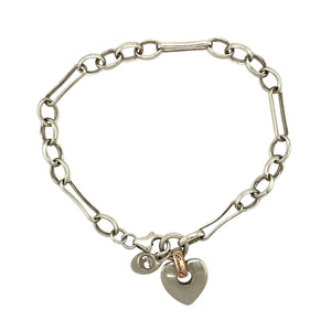 925 Silver Clogau 7" Heart Bracelet