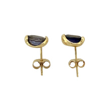 Load image into Gallery viewer, 9ct Gold &amp; Iolite Set Stud Earrings
