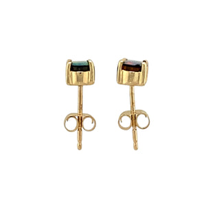 9ct Gold & Opalique Doublet Set Oval Stud Earrings