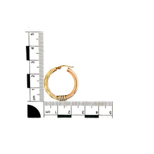 Load image into Gallery viewer, 9ct Gold Twisted Hoop Creole Earrings
