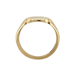 9ct Gold Patterned Square Signet Ring