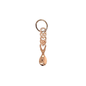 Preowned 9ct Rose Gold Clogau Lovespoon Charm with the weight 0.20 grams