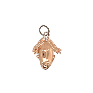 Preowned 9ct Rose Gold Clogau Frog Charm with the weight 2.80 grams