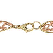 Load image into Gallery viewer, Preowned 9ct Yellow and Rose Gold Tree of Life Style 8.25&quot; Bracelet with the weight 13.20 grams and link width 13mm
