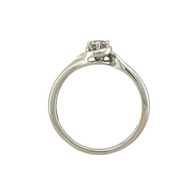 Load image into Gallery viewer, 9ct White Gold &amp; Diamond Set Twist Solitaire Ring
