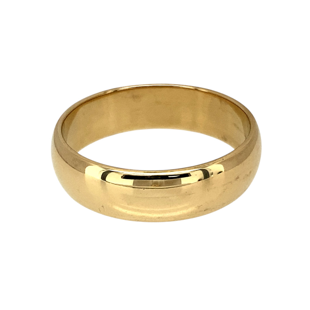 9ct Gold 6mm Wedding Band Ring