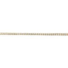 Load image into Gallery viewer, 14ct Gold &amp; Cubic Zirconia Set 7.5&quot; Bracelet
