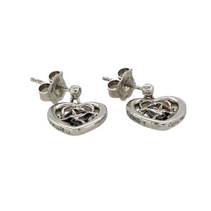 925 Silver Clogau Heart Royalty Drop Earrings