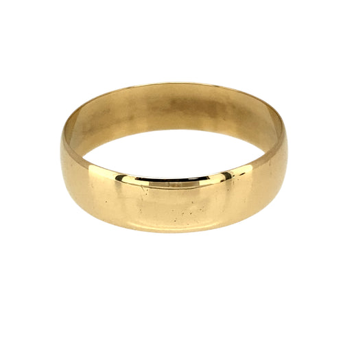 9ct Gold 6mm Wedding Band Ring