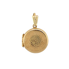 Load image into Gallery viewer, 9ct Gold Patterned Circle Locket
