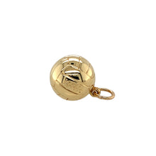 Load image into Gallery viewer, Preowned 9ct Yellow Gold Hollow Football Charm with the weight 0.80 grams
