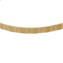 Load image into Gallery viewer, Preowned 9ct Yellow Solid Gold Patterned Bangle with the weight 6.20 grams. The bangle diameter is 4mm and the bangle diameter is 6.5cm
