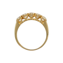 Load image into Gallery viewer, 14ct Gold &amp; Cubic Zirconia Set Band Ring
