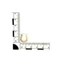 Load image into Gallery viewer, 9ct Gold Patterned Small Creole Earrings
