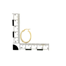 Load image into Gallery viewer, 9ct Gold Plain Oval Creole Earrings
