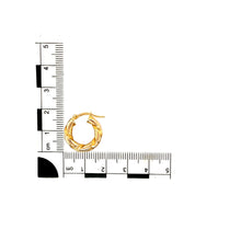 Load image into Gallery viewer, 9ct Gold Twisted Hoop Creole Earrings
