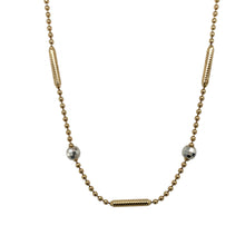 Load image into Gallery viewer, 9ct Gold Ball and Bar Style Fancy 16&quot; Necklace/Chain
