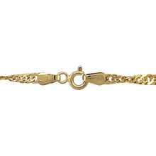 Load image into Gallery viewer, Preowned 9ct Yellow Gold 16&quot; Singapore Chain with the weight 4 grams and link width 3mm
