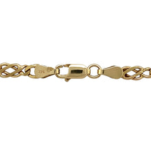 Load image into Gallery viewer, Preowned 9ct Yellow Gold 18&quot; Celtic Link Chain with the weight 9.60 grams and link width 4mm
