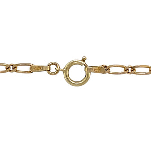 Preowned 9ct Yellow Gold 18" Fancy Link Chain with the weight 5.20 grams and link width approximately 2.5mm