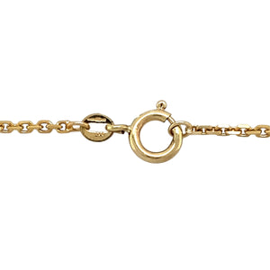 Preowned 9ct Yellow Gold 22" Faceted Belcher Chain with the weight 5.90 grams and link width 2mm