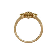 Load image into Gallery viewer, 9ct Gold &amp; Yellow Diamond Set Cluster Ring
