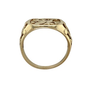 9ct Gold Welsh Dragon Signet Ring