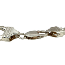 Load image into Gallery viewer, Preowned 925 Silver 9.5&quot; Curb Bracelet with the weight 61.60 grams and link width 3mm
