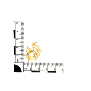 9ct Gold Pirate Ship Pendant