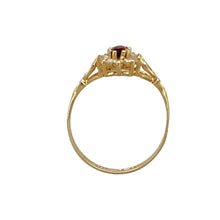 Load image into Gallery viewer, 9ct Gold Pink Stone &amp; Cubic Zirconia Set Cluster Ring
