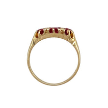 Load image into Gallery viewer, 9ct Gold Diamond &amp; Ruby Set Vintage Style Ring
