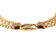 Load image into Gallery viewer, Preowned 9ct Yellow Gold Open Weave 7&quot; Bracelet with the weight 6.50 grams and link width 8mm
