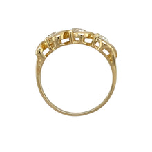 Load image into Gallery viewer, 9ct Gold &amp; Cubic Zirconia Set Band Ring
