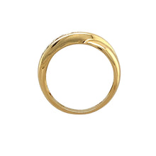 Load image into Gallery viewer, 18ct Gold &amp; Diamond Set Crossover Band Ring
