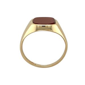 9ct Gold & Carnelian Set Signet Ring