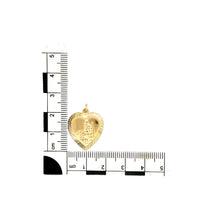 Load image into Gallery viewer, 9ct Gold Heart St Christopher Pendant
