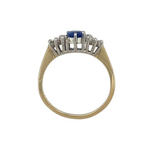 Load image into Gallery viewer, 9ct Gold Diamond &amp; Sapphire Set Ring
