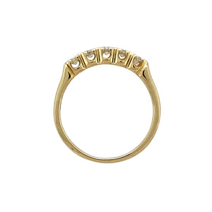 9ct Gold & Diamond Set Band Ring