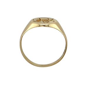 9ct Gold Welsh Dragon Oval Signet Ring