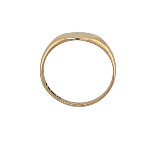 9ct Gold Patterned Heart Signet Ring