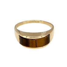 Load image into Gallery viewer, 9ct Gold &amp; Tiger&#39;s Eye Set Ring
