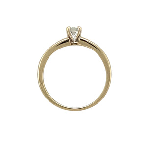 9ct Gold & Diamond Set Solitaire Ring