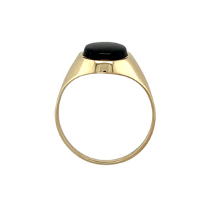 9ct Gold & Onyx Oval Signet Ring