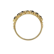 Load image into Gallery viewer, 9ct Gold &amp; Sapphire Set Band Ring
