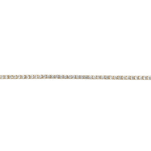 9ct Gold & Cubic Zirconia Set 7.25" Bracelet