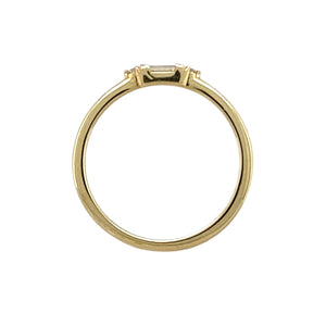 9ct Gold & Diamond Set Dainty Band Ring