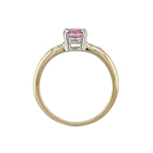 Load image into Gallery viewer, 9ct Gold Diamond &amp; Pink Sapphire Set Ring
