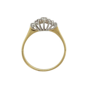 18ct Gold & Diamond Set Cluster Ring