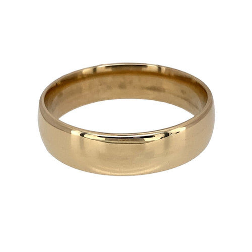 9ct Gold 6mm Wedding Band Ring