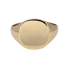 Load image into Gallery viewer, 9ct Gold Plain Square Signet Ring
